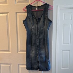 VENUS Dark Blue Denim Mini Dress
